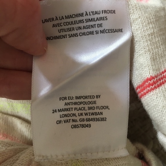 Striped 9-H15 STCL Anthropologie t-shirt - Picture 4 of 6